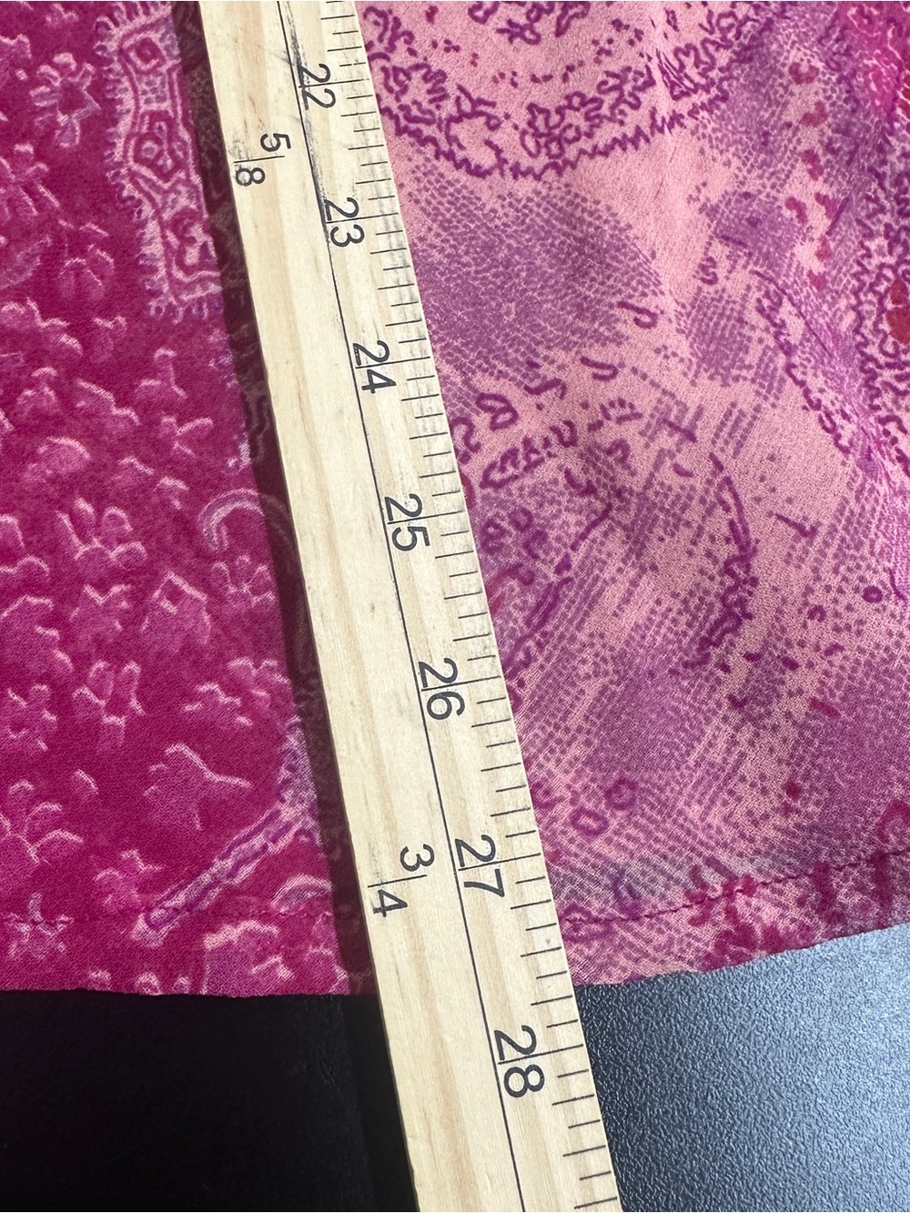 Vintage Y2K Love Potion Sheer Paisley Top Blouse Large Pink Bell Sleeve Boho - Picture 11 of 12